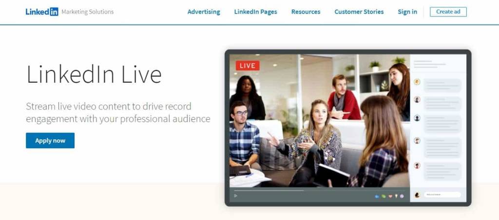 Come creare demo live su LinkedIn Live