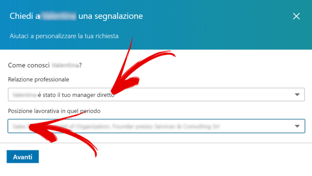 Segnalazioni LinkedIn